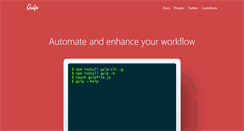 Desktop Screenshot of gulpjs.com